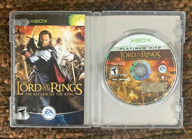 LORD OF THE RINGS THE RETURN OF THE KING ORIGINAL XBOX COMPLETO C/ MANUAL ACEITA OLX PAY - Foto 3