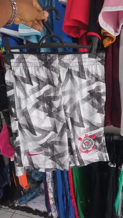 Short de futebol Corinthians 