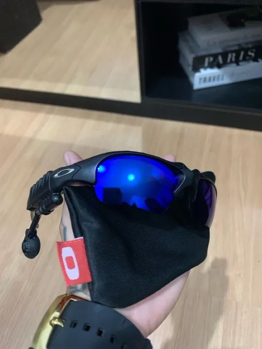 Óculos Oakley Flak 2.0 XL - azul - 2 lente extra 