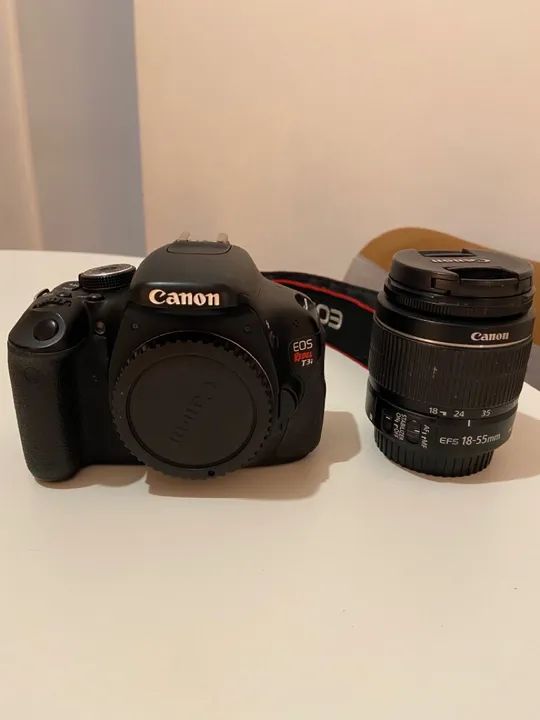 Câmera Canon T3i + lente 18-55 e flash externo  - Foto 2