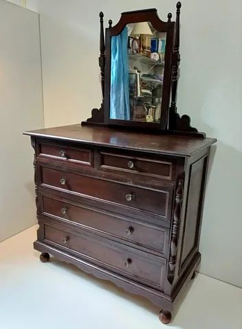 Cômoda vintage C/ espelho impecável  - Foto 4