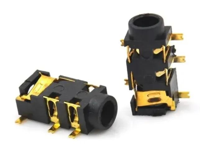 Conector fêmea 3.5 mm com 5 pinos smd modelo PJ-327A  Kit 2 Unid. Arduino COD-CP591   - Foto 2