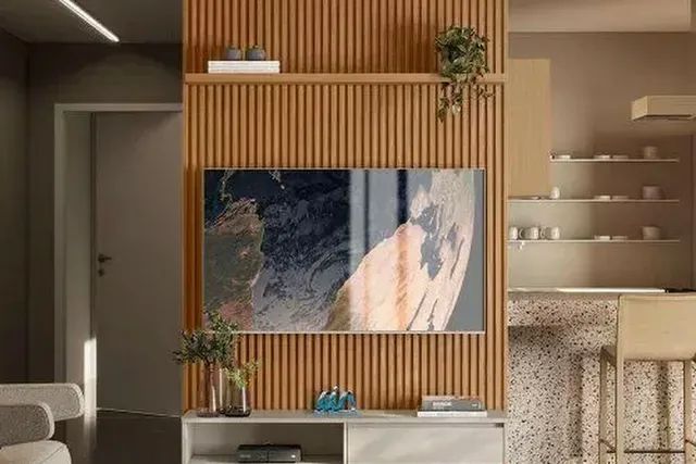 Painel home ripado modular 1.40 com prateleira levo hoje