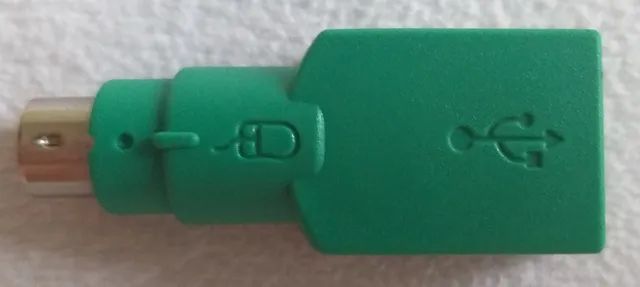 Plug Adaptador Mini Din Ps2 macho 6 pinos X Usb femea, microsoft original,  - Foto 3