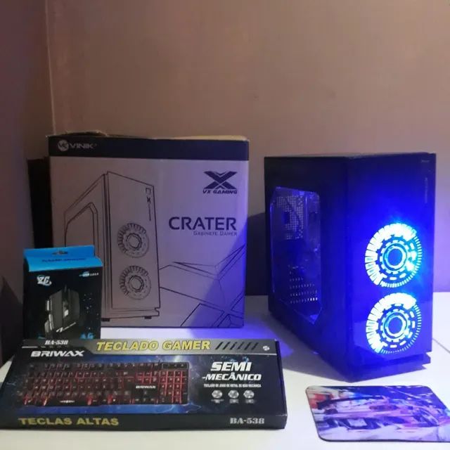 Computador PC Gamer Intel Core i5 7400+16GB Ram+SSD1TB+RX580 8GB+Brindes+Wi-Fi+Entrega - Foto 5