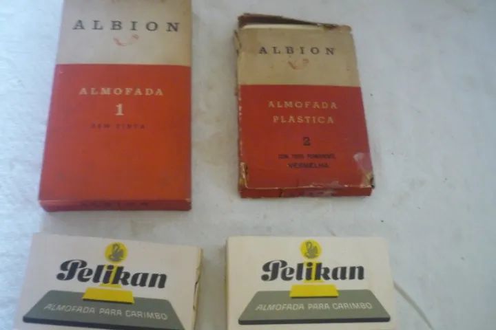4 Almofadas Para Carimbo Albion E Pelikan Antigas Leia Descrição - Foto 2