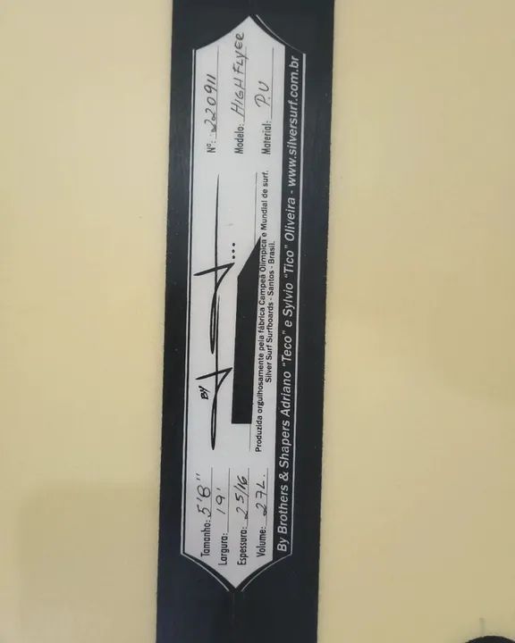PRANCHA silver surf HIGH FLyER 5'8 19' 2 5/16 27l - Foto 5