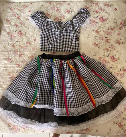 conjunto junino (saia+blusa)