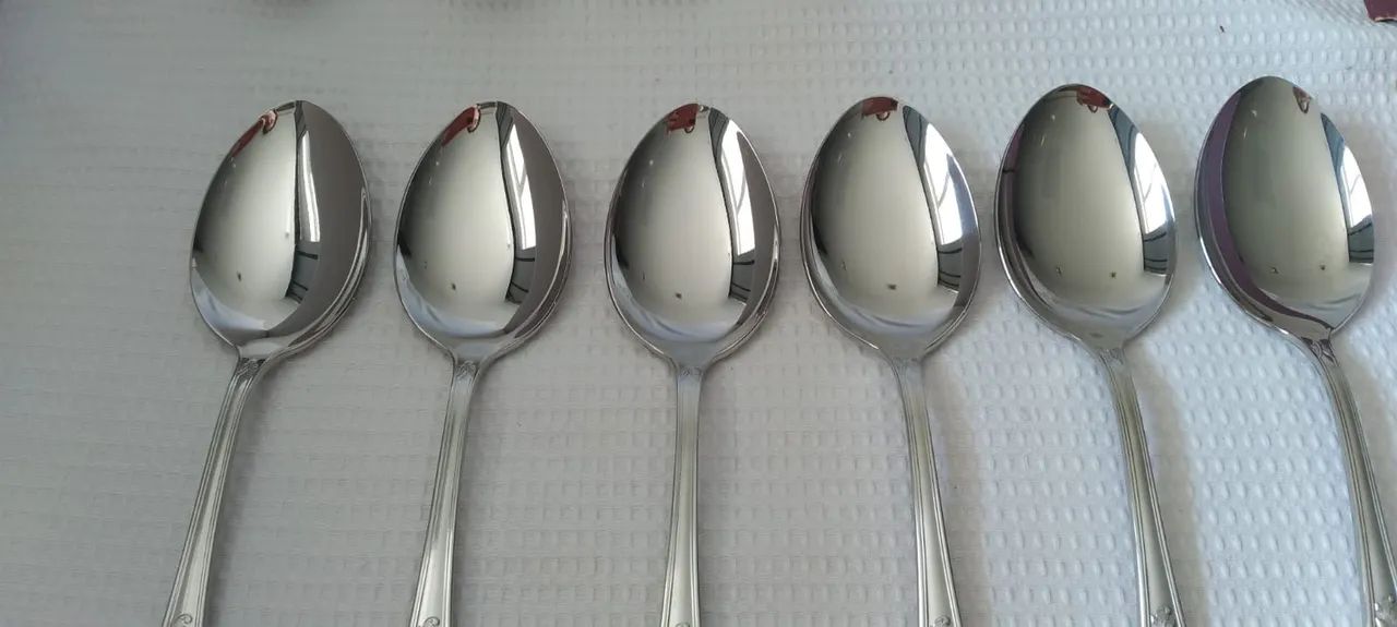 Colheres para sopa Hércules inox kit com 12, originais, na caixa - Foto 2