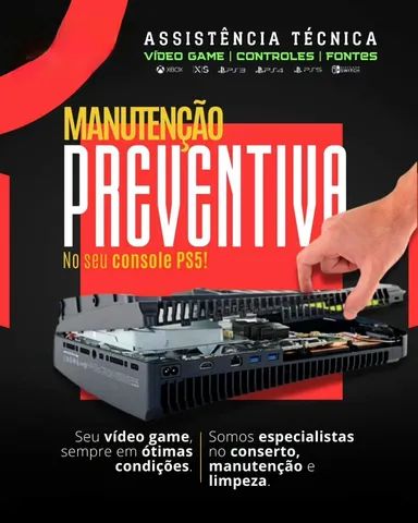 Manutenção de ps4 e ps5