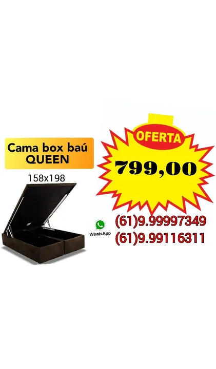 Cama box baú Queen