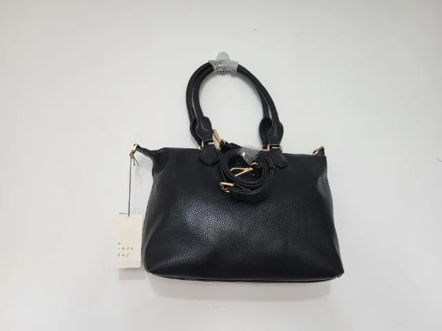 Bolsa Preta com Alça e Alça Transversal Removível - Foto 2