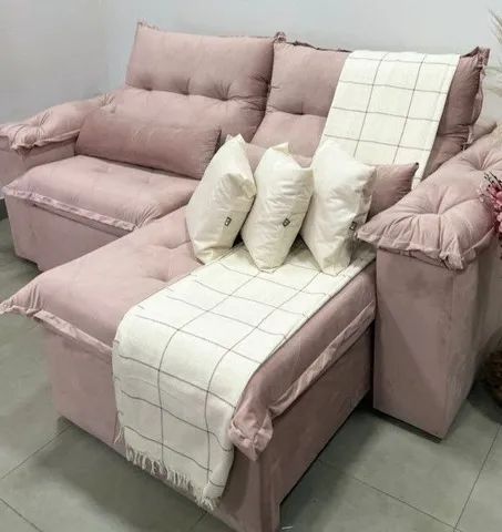 Sofá Retrátil e Reclinável Ferrara