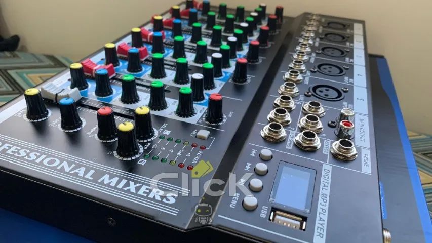 Profissional Mesas Som Vda107l Mixer Bluetooth 7 Canais - Foto 6