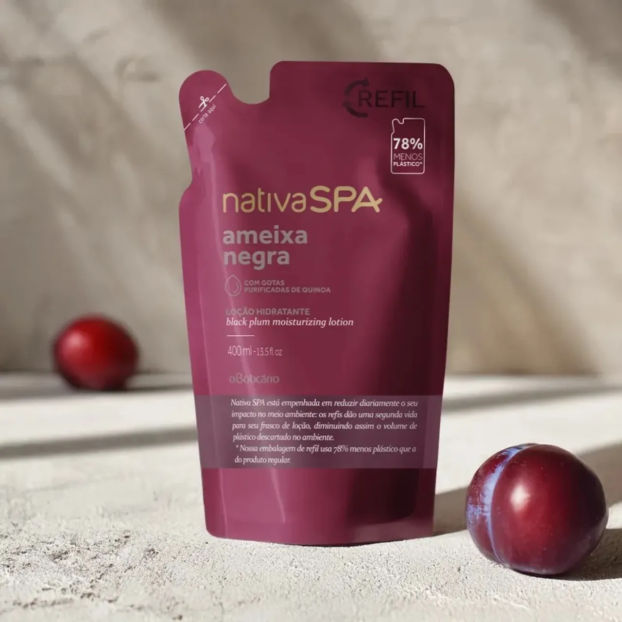 Refil Hidratante Corporal Nativa Spa - Ameixa Negra
