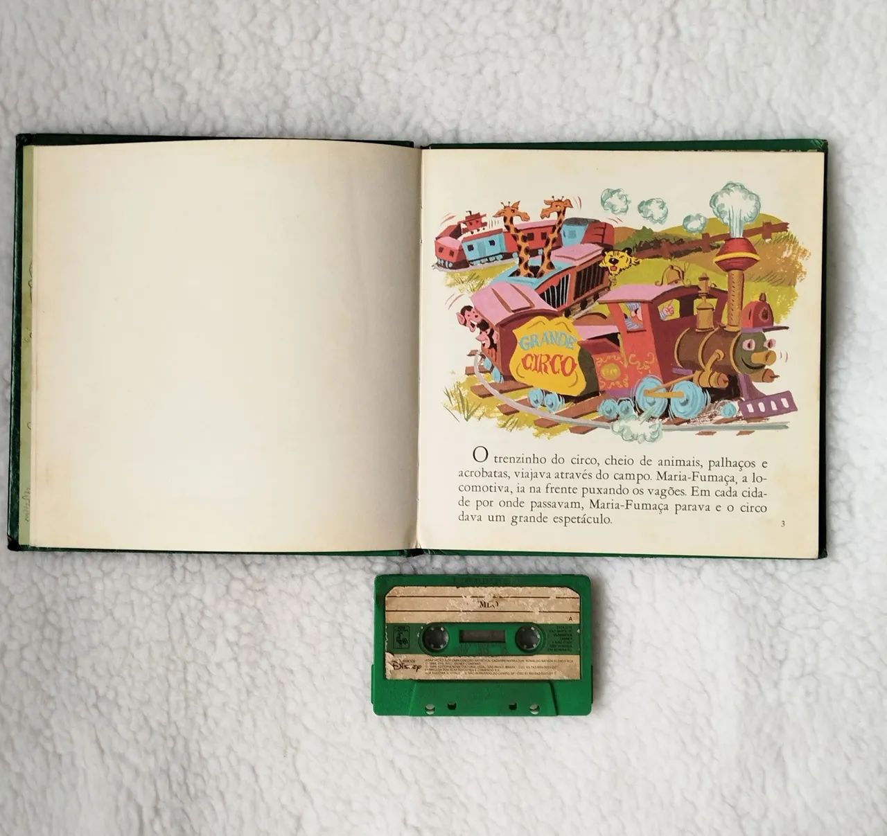 Livro Disney com fita k7 Dumbo e A Cama Voadora - Foto 4