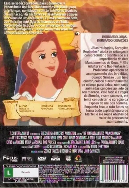 2 DVDs 'Os 10 Mandamentos para Crianças' Volumes 4 e 5 - Foto 3