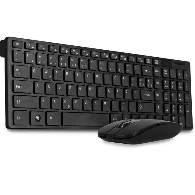 Kit Teclado E Mouse Sem Fio Wireless  - Foto 3