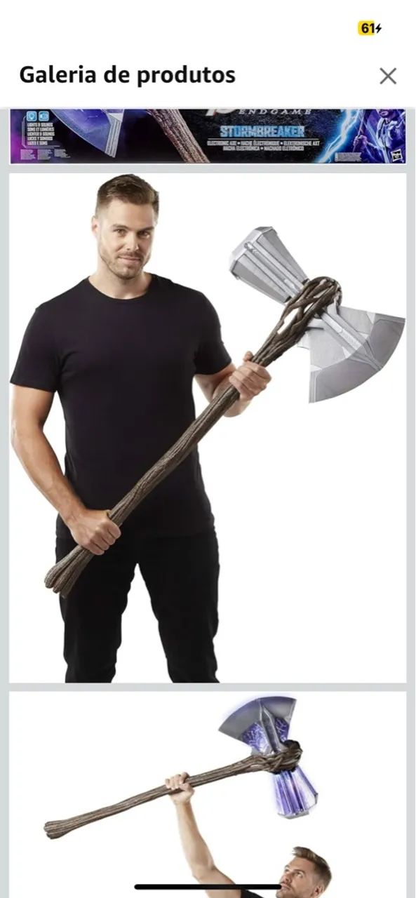 Marvel Avengers Vingadores: Ultimato - Stormbreaker Machado Eletrônico do Thor - Hasbro