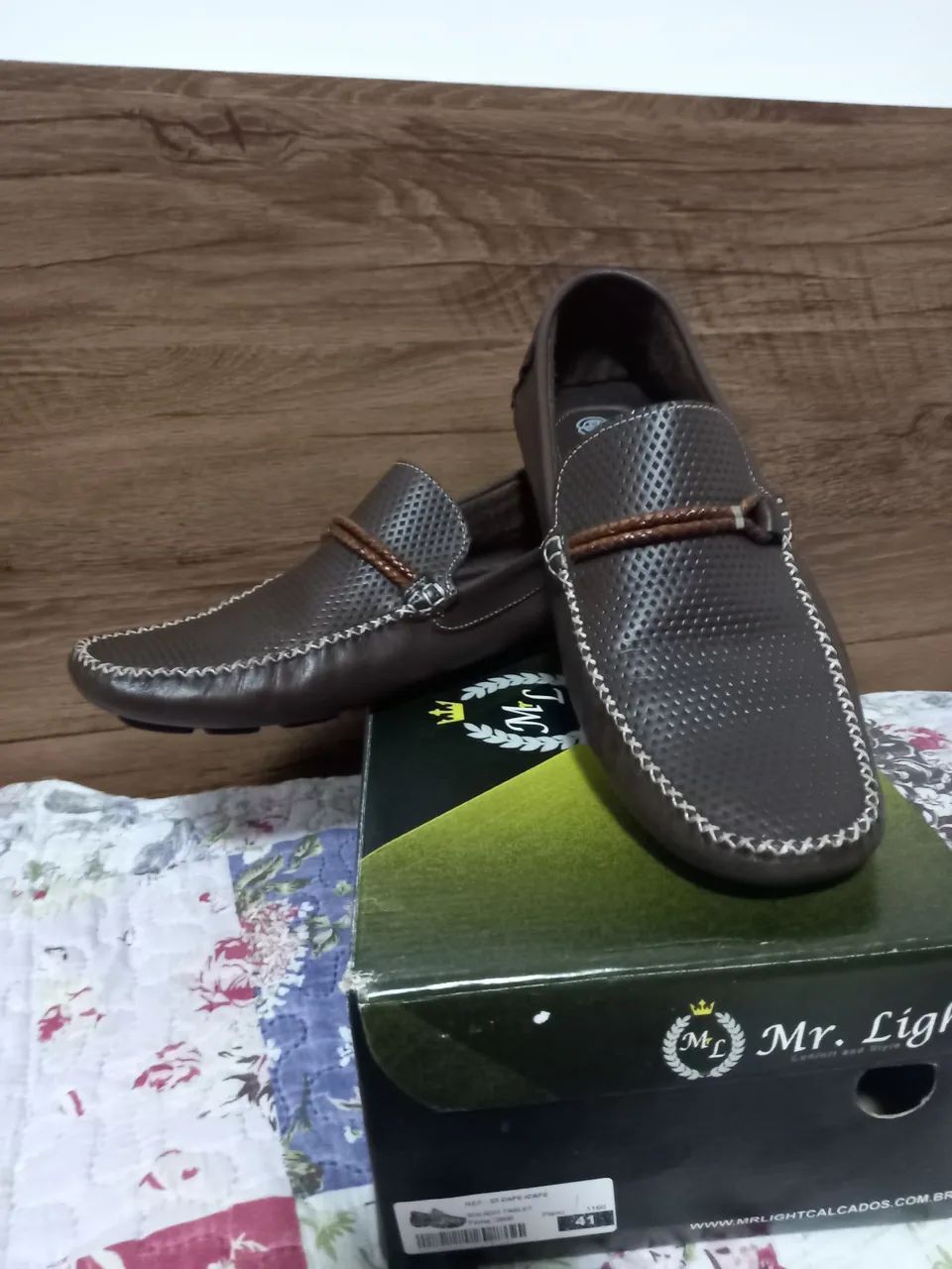 Mocassim Masculino Mr. Light Marrom n° 41 - Foto 2