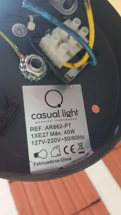 Luminária Articulada Preta e Cobre Casual Light - Foto 4