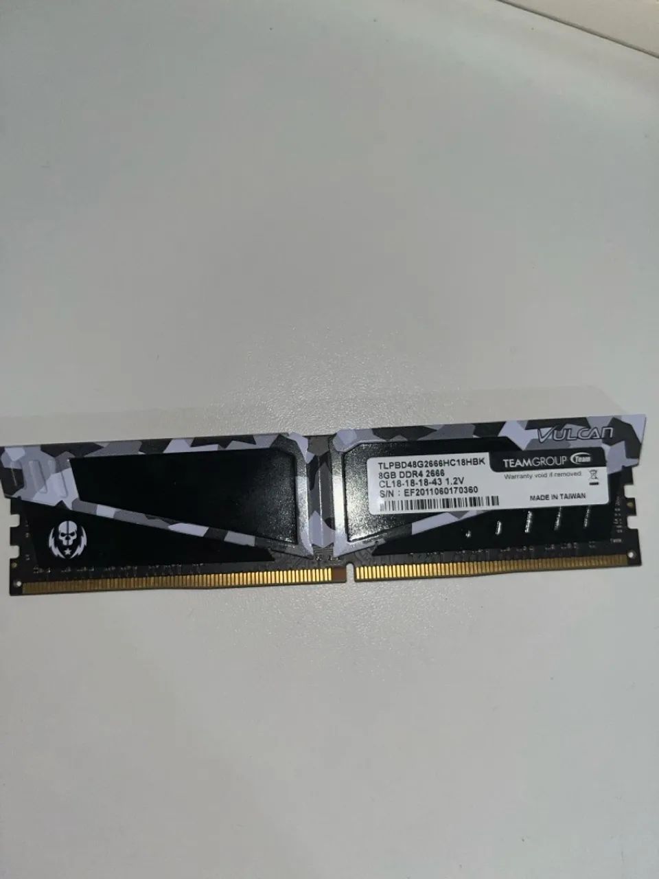 Memoria RAM T-Force Vulkan DDR4 8GB 2666mhz - Foto 3
