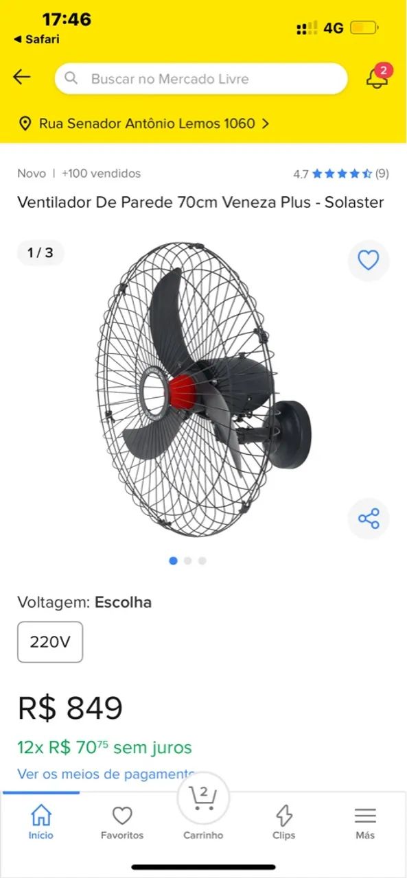 Ventilador industrial de parede - Foto 2
