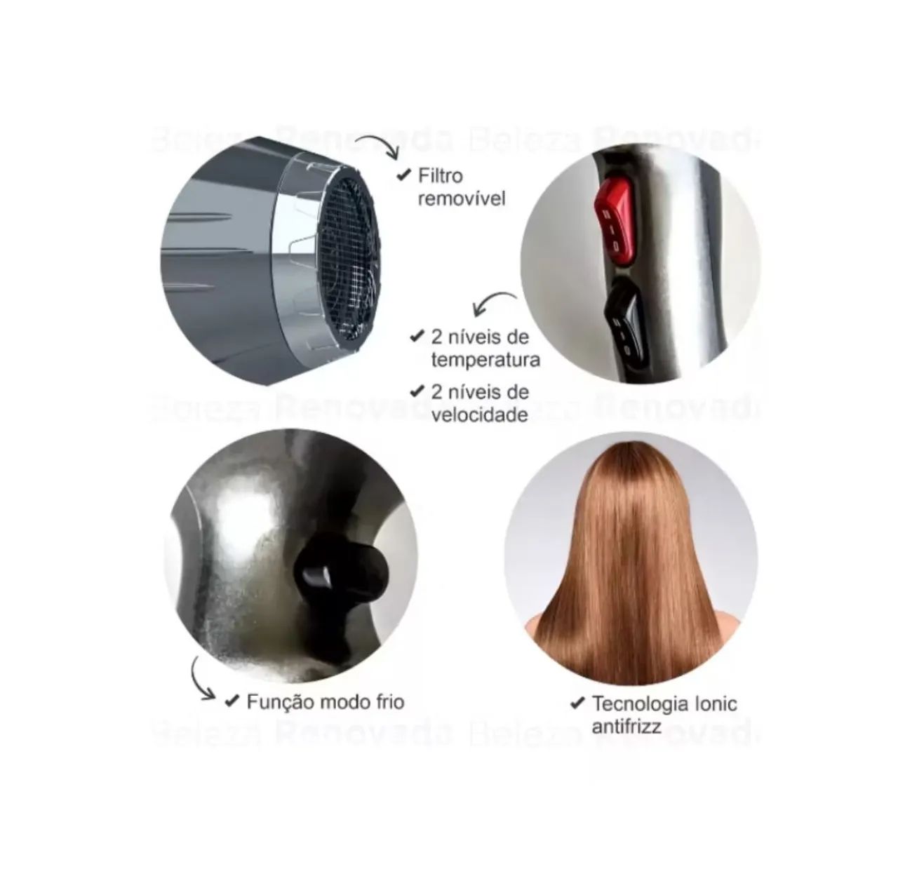 Secador de Cabelo Lizze Extrema Potência - Novo - Foto 3