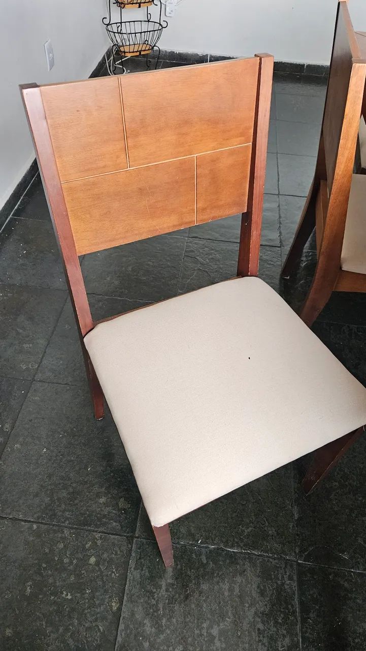 Mesa madeira 6 cadeiras - Foto 5