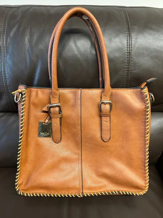 Bolsa Marrom em Couro Legítimo