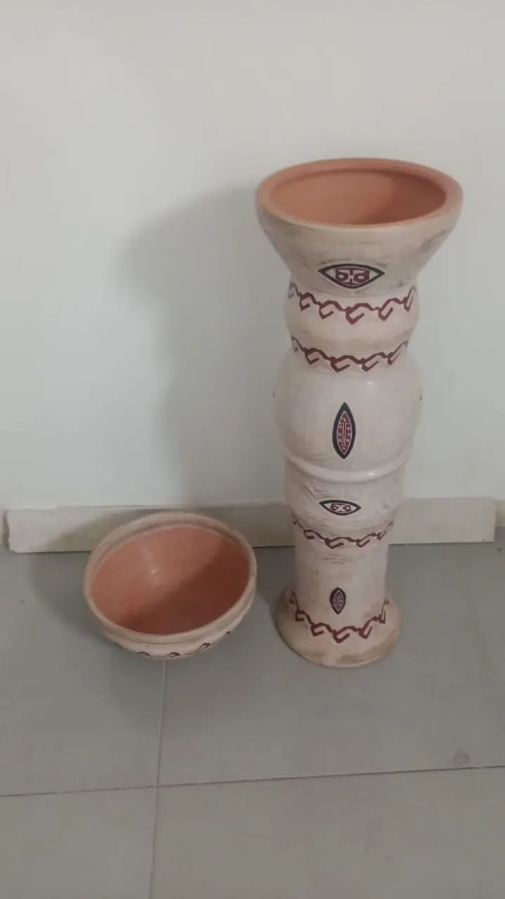 Conjunto de vasos de barro 
