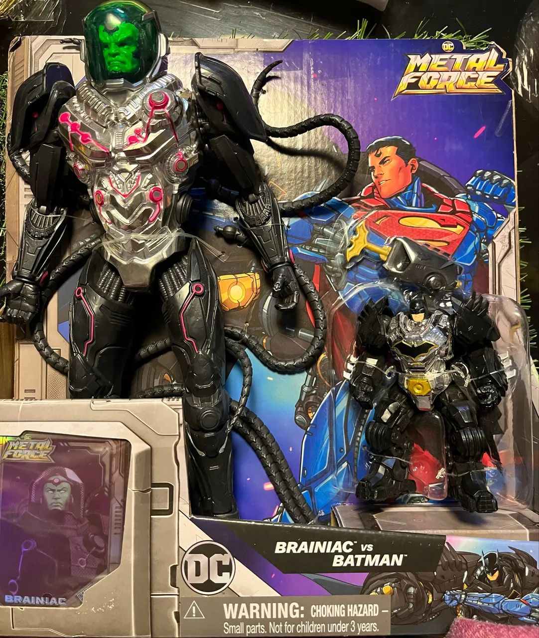 Dc Comics Boneco Brainiac Vs Batman - Sunny 4189