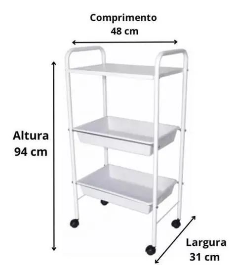 Carrinho auxiliar Estética  - Foto 2
