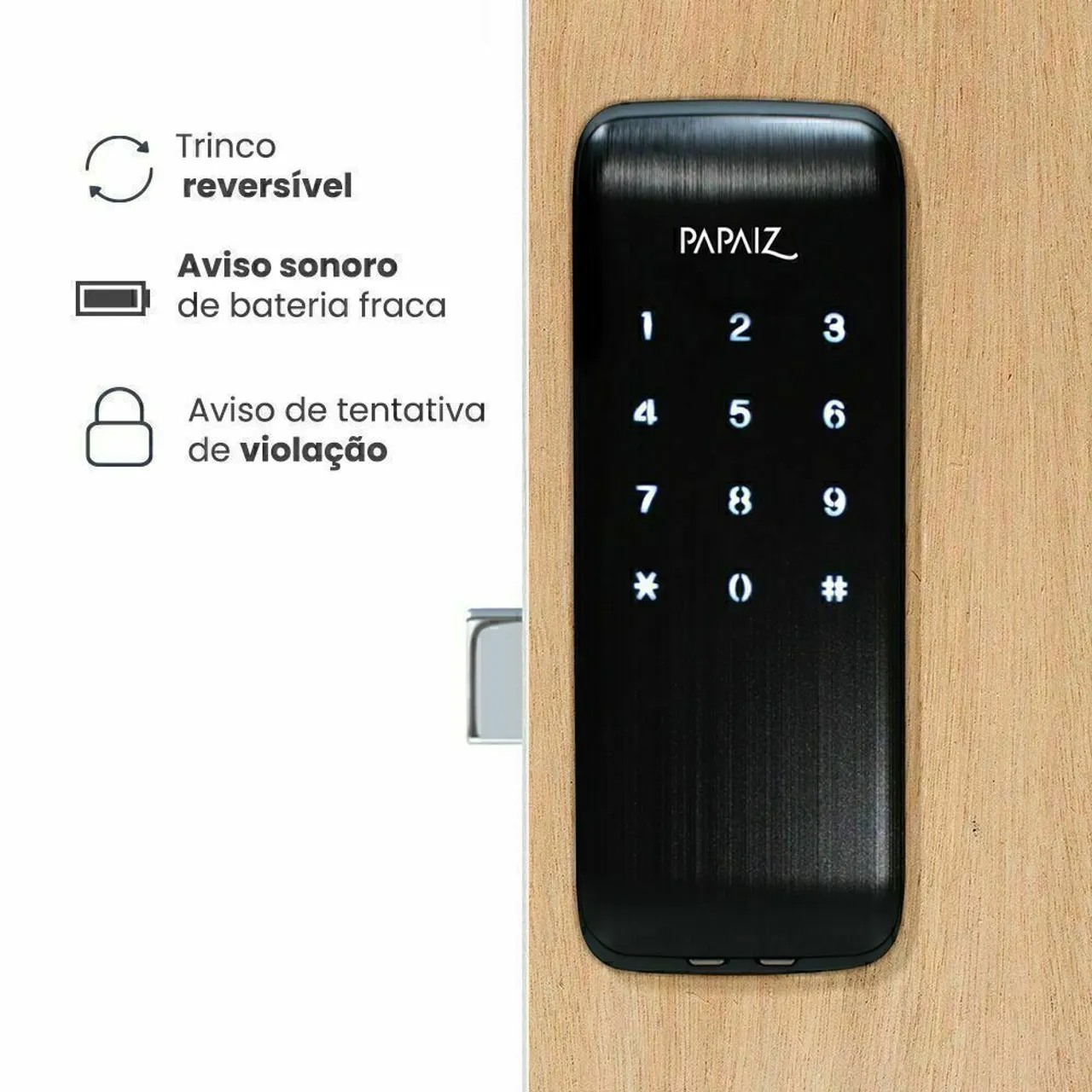 Fechadura Digital Papaiz Smart - Segurança e Facilidade