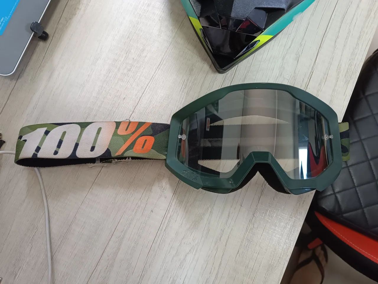 Capacete ASW Fusion + Óculos 100% - Foto 4