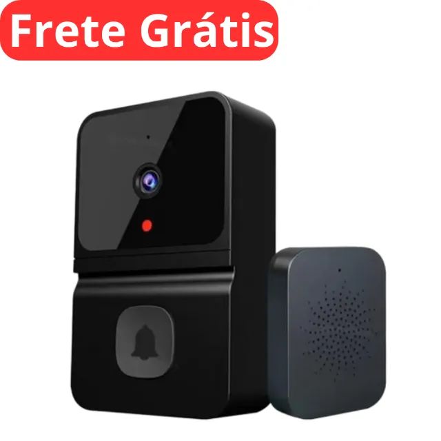 Campainha C/ Câmera Wifi S Fio Inteligente Interfone C áudio 