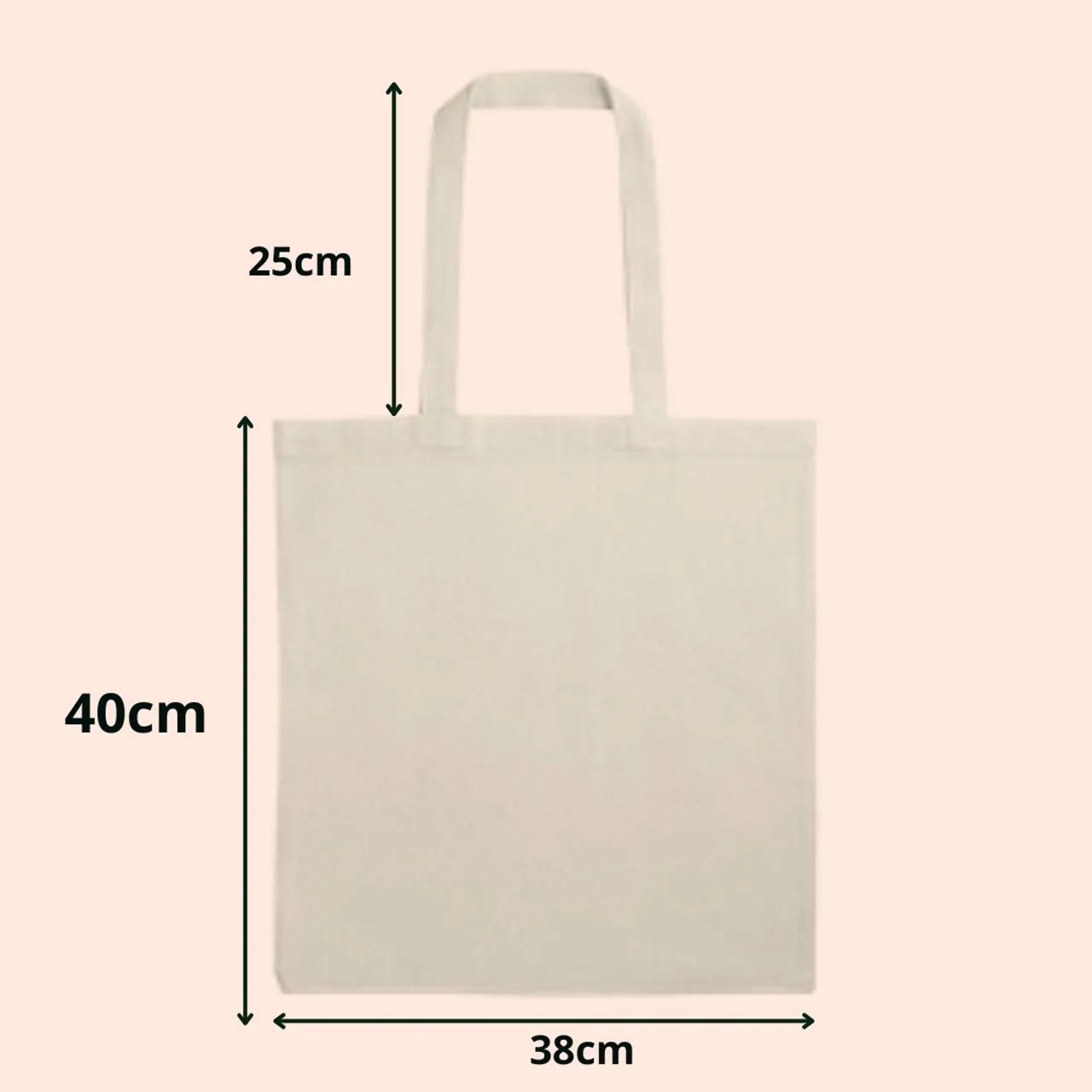 Sacola EcoBag de Algodão Cru - Foto 2