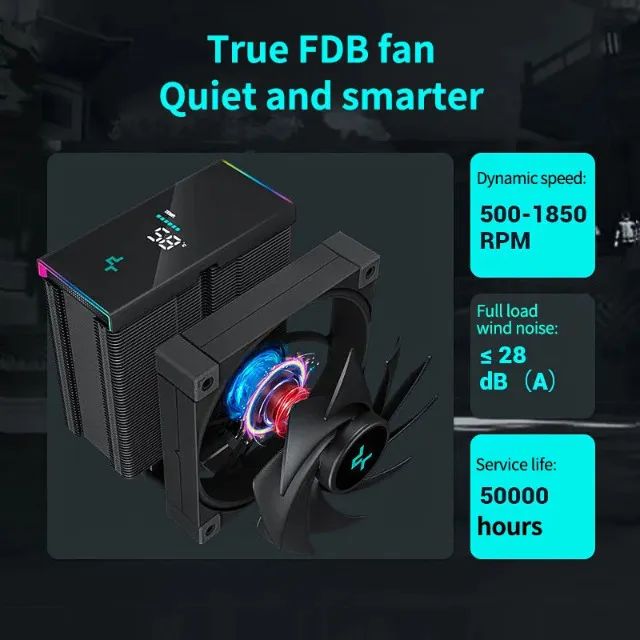 Air Cooler DeepCool AK500S Digital - Foto 5