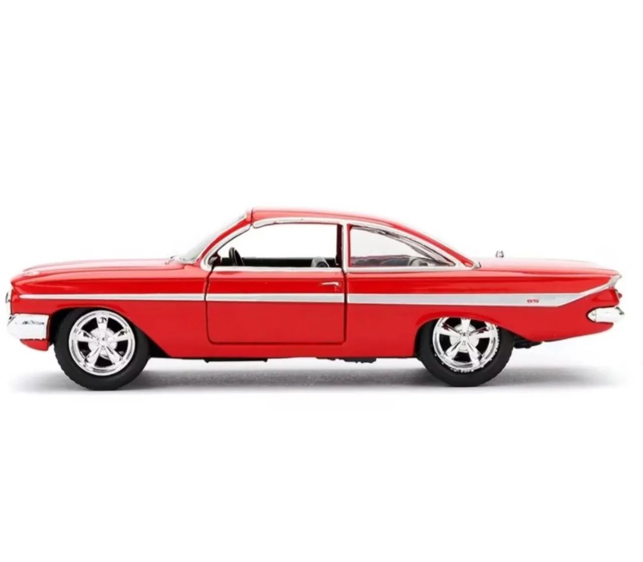 Carro Die Cast Dom 1967 Chevrolet Impala Vermelho Velozes & Furiosos Jada 1:32 - Foto 3