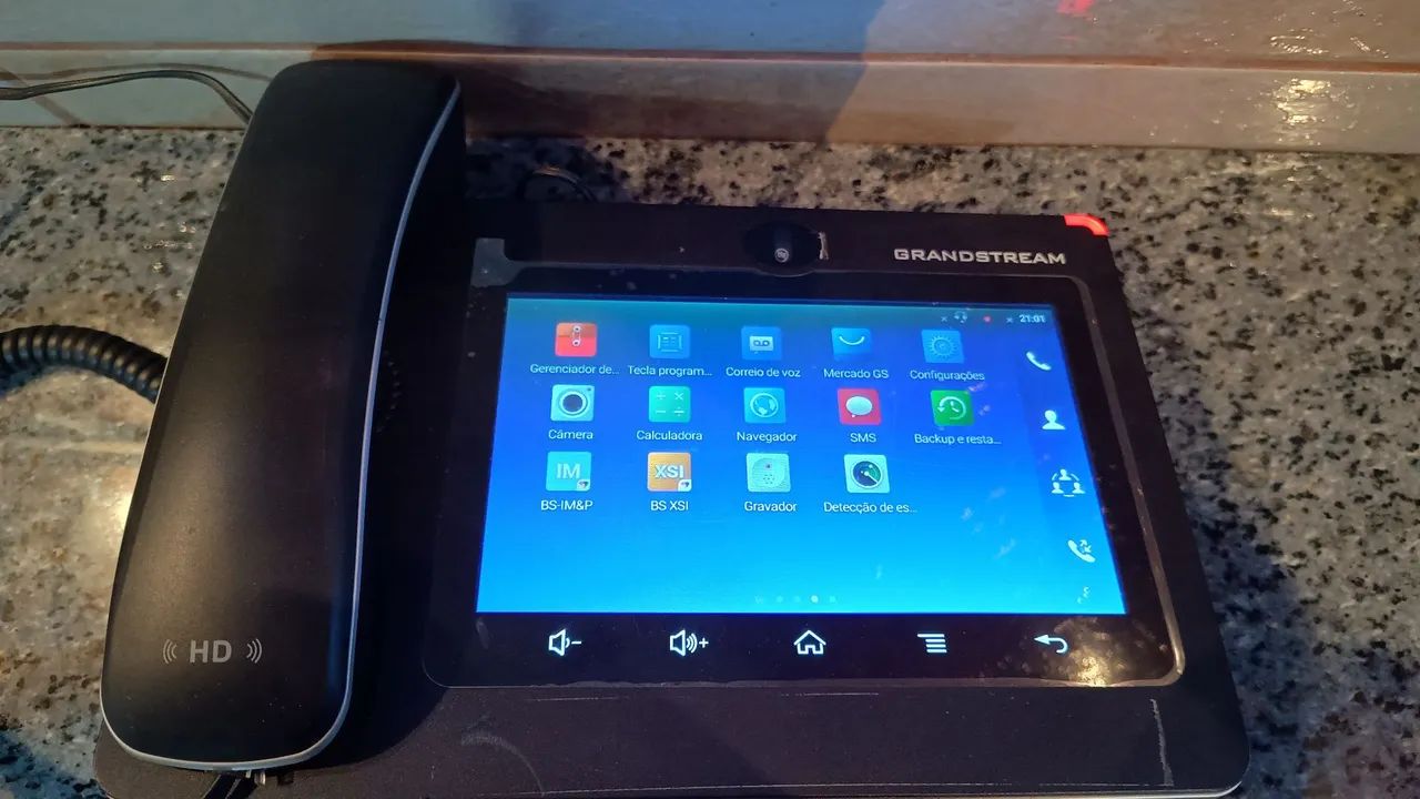 Vendo 6 Telefones Ip Grandstream Gxv 3370 Multimídia 16 Linhas And.7.0, HD, Gigabit. Leia. - Foto 4