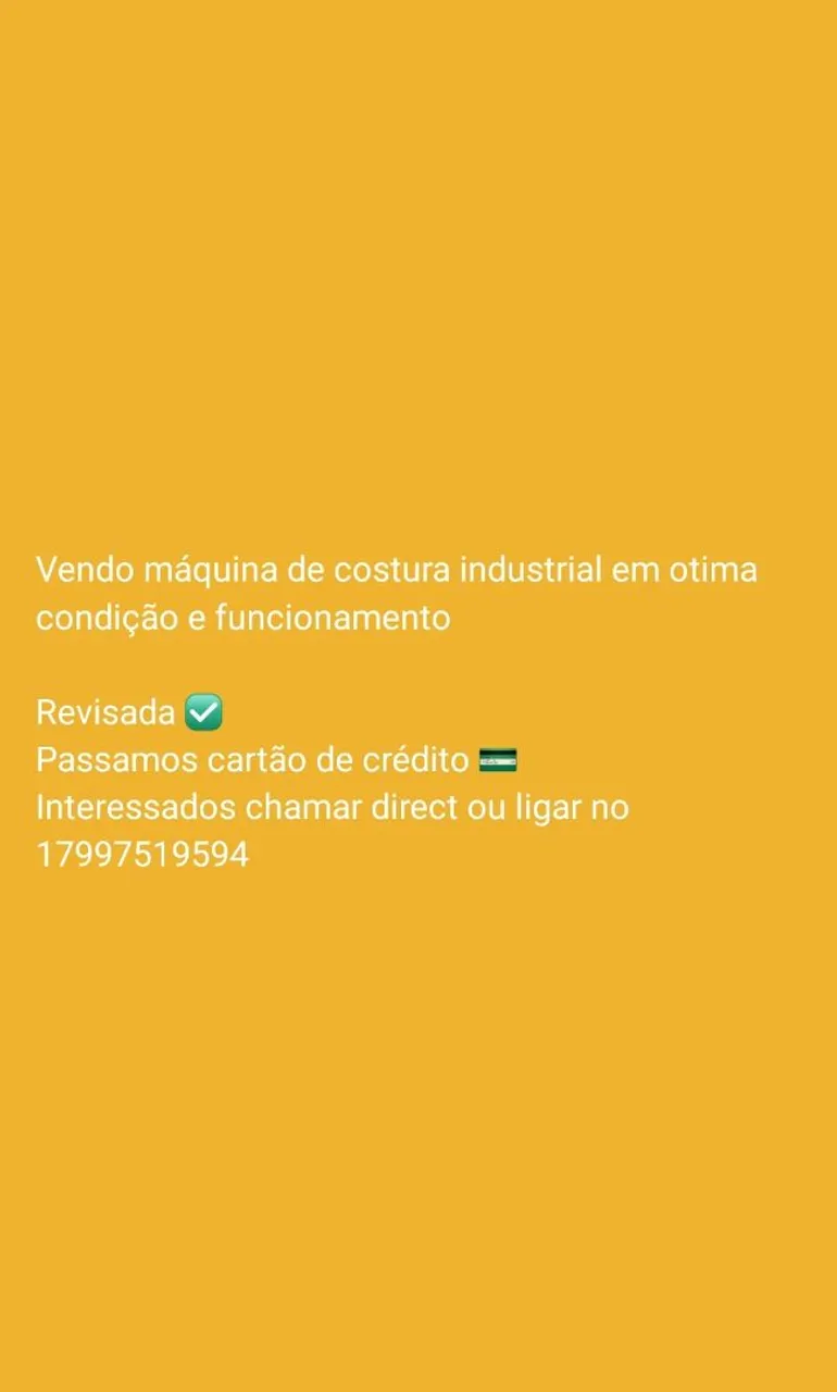 Máquina de Costura Industrial Revisada