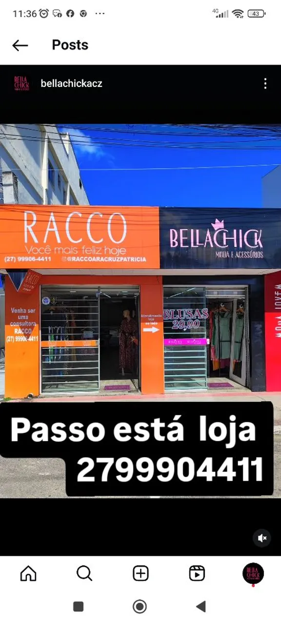 Loja de roupas e acessórios