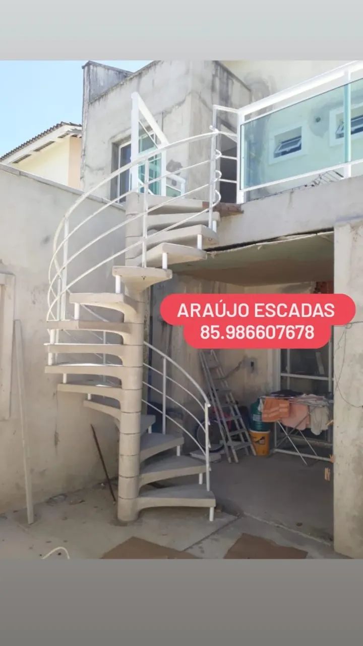 Escada de concreto pre-moldada em Fortaleza