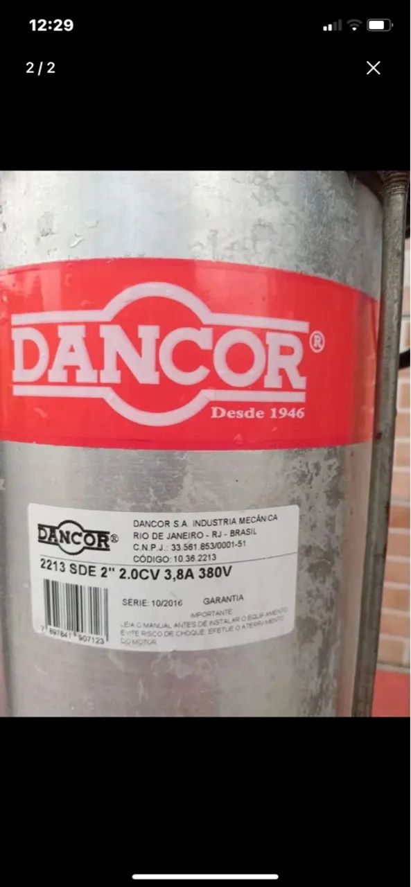 Bomba de Drenagem Dancor 2 cv 2213 SDE 2" - Foto 3