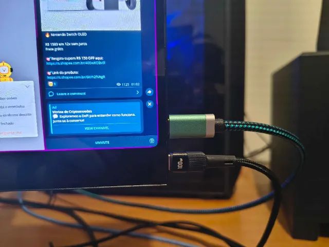 Cabo 8K DP para USB-C Bidirecional - Foto 3