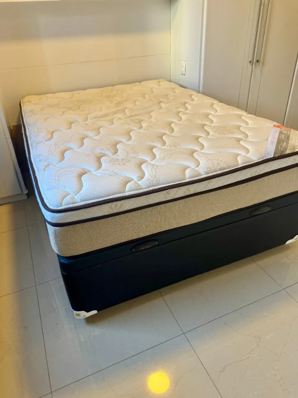 Base para Cama Casal Box com Baú + Colchão (Marca Castor)