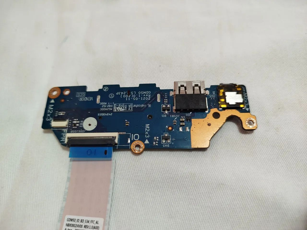 Placa de entrada USB, SD e áudio e botão power Dell Inspiron 15 Original  - Foto 5