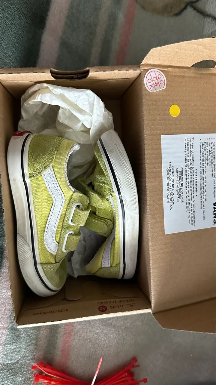 Tenis Infantil Vans Old Skool V tam21 - Foto 6