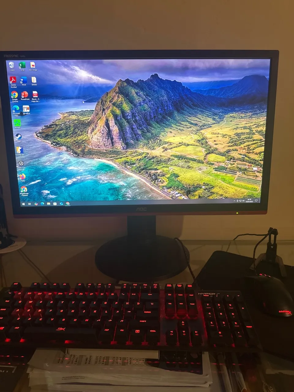PC Gamer + mouse e teclado hyperX (monitor não incluso - à combinar)
