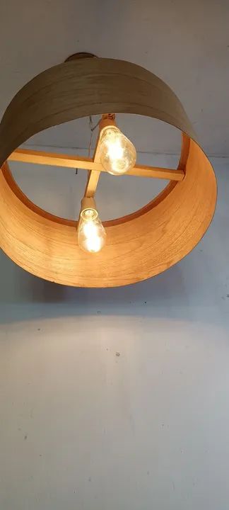 Luminária em madeira cedro  - Foto 2